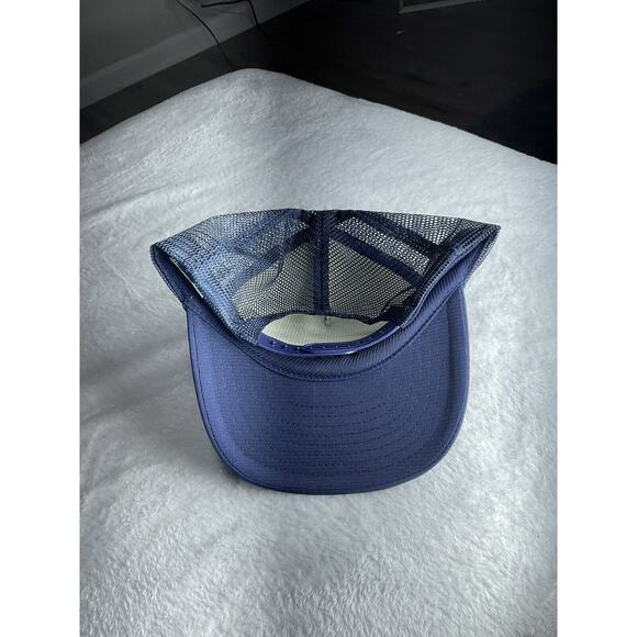 Vntg Atlanta Tire Specialist Bandog GA GEORGIA BLUE MESH SNAPBACK TRUCKER RARE - Picture 6 of 6